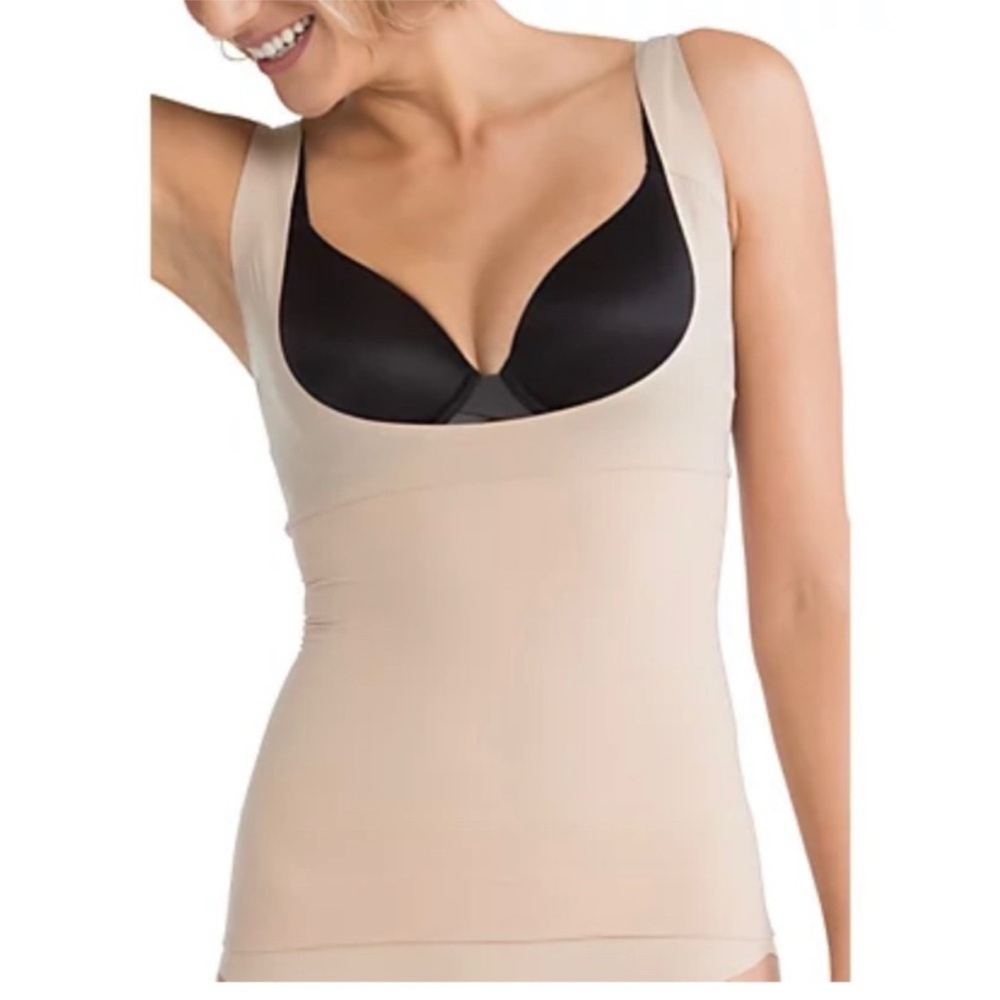 Spanx nude Cami open bust tank shaper XL